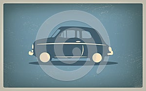 Vintage retro car vector