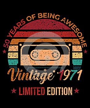 vintage retro cassette limited edition.