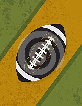 Vintage Retro Grunge American Football Background Illustration