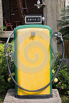 vintage (retro) old fuel dispenser