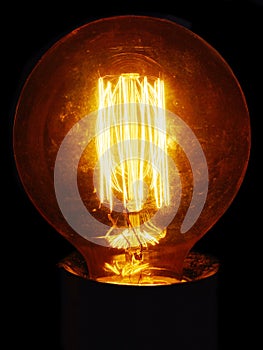 Vintage Retro Old Light Bulb