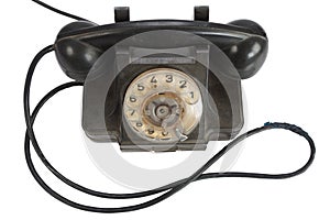 Vintage retro rotary dial telephone