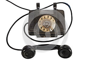 Vintage retro rotary dial telephone