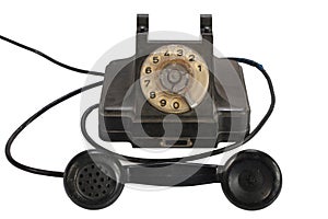 Vintage retro rotary dial telephone