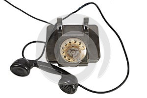 Vintage retro rotary dial telephone