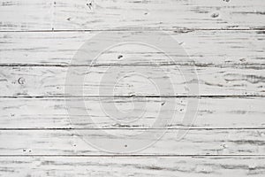 Vintage retro rustic white wood background backdrop with old texture. photo
