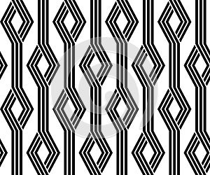 Vintage retro seamless pattern black and white