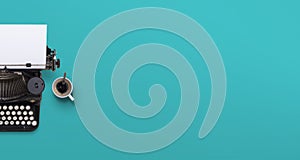 Vintage typewriter header