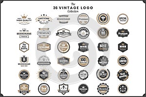 Vintage Retro Vector Logo for banner