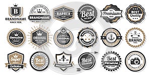 Vintage Retro Vector Logo for banner