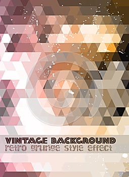 Vintage RetroDesign flyer template. Abstract background