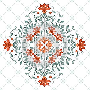 Vintage rhombus pattern for design.