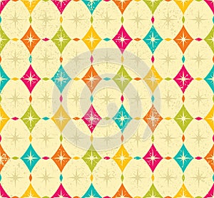 Vintage rhombus pattern