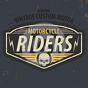 Vintage riders typographic for t-shirt design,tee graphic,vector