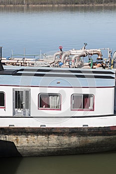 Vintage river ships closeup