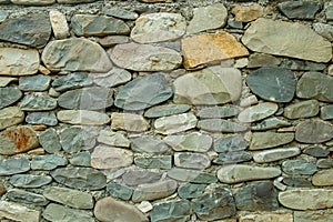 Vintage River stone wall texture for your background.