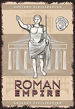 Vintage Roman Empire Poster