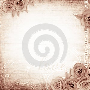 Vintage romantic background