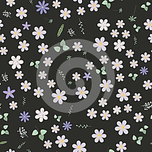 Vintage romantic vector trendy seamless pattern