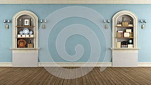 Vintage room with arched niche photo
