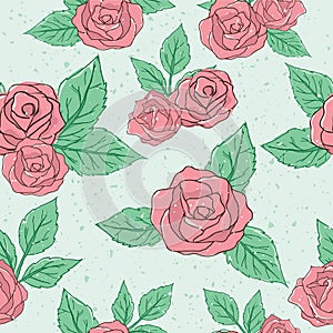 Vintage Rose Pattern
