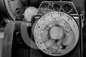 Vintage Rotary Pay Phone - Old Pay Telephone with Coin Slots III