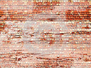 Vintage rustic brick wall texture for design. Panoramic banner background for your text or image.Panorama of black brick wall