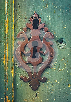 Vintage Rustic Keyhole Decoration