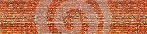 Vintage rustic wash brick wall texture for design. Panoramic background for your text or image.