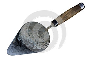 Vintage rusty masonry trowel