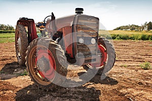 Vintage rusty tractor