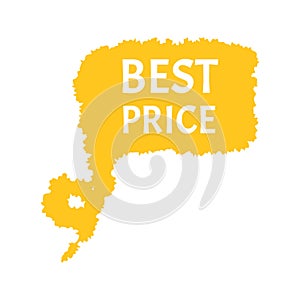 Vintage sale badge. Discount label button, piercing sticker design, price tag best offer symbol. Vector illustration