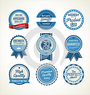 Vintage sale labels collection design elements, Premium quality