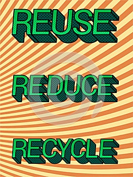 Vintage Save Planet eco poster