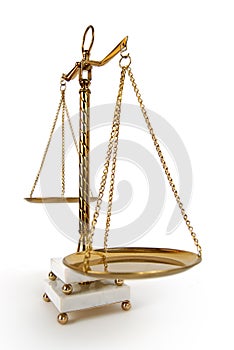 Vintage scales of justice