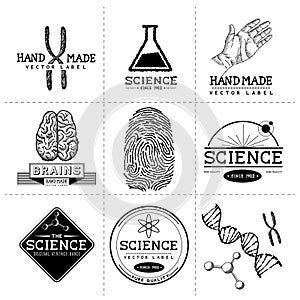 Vintage Science Labels