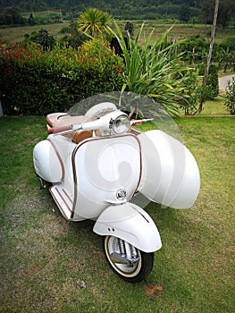 Vintage scooter motorcycle