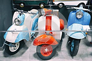 Vintage scooters in store