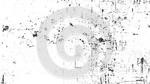 Vintage scratched grunge overlays texture on isolated white background space for text