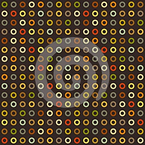 Vintage seamless background of elements dots