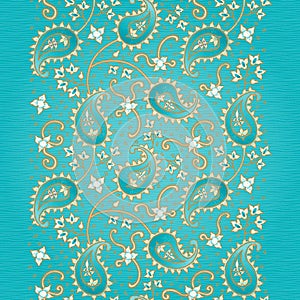 Vintage seamless border in Eastern style.