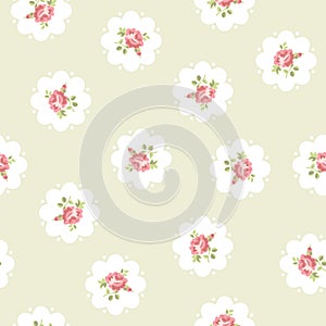 Vintage seamless floral pattern