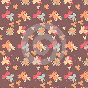 Vintage seamless floral pattern