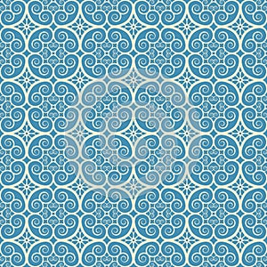 Vintage seamless monochrome geometrical pattern