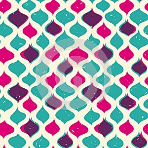 Vintage seamless pattern hipsters