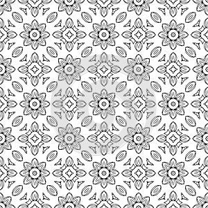 Vintage seamless pattern. Ornamental antique style floral background