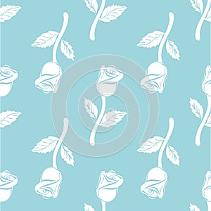 Vintage Seamless pattern roses.