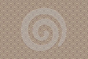 Vintage Seamless pattern. Wallpaper in damask style.