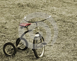 Vintage Sepia Tricycle