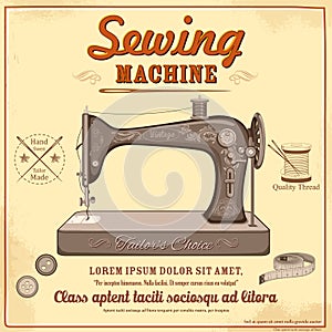 Vintage sewing machine